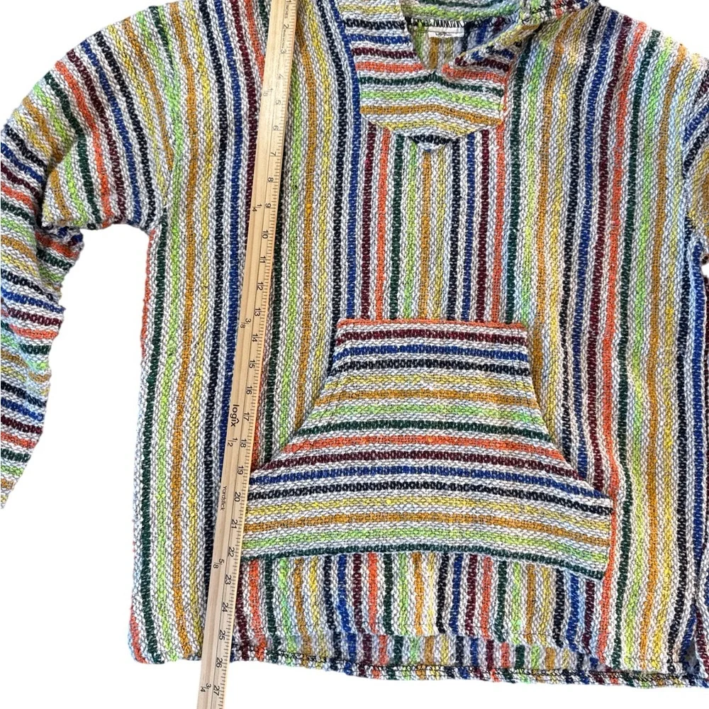 Colorful Striped Baja Pullover Women's Hoodie‎